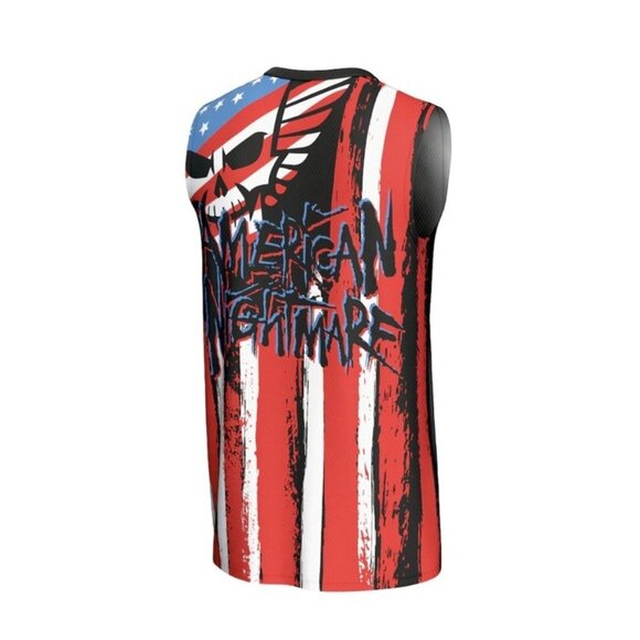 Men's ProSphere Black Cody Rhodes American Nightmare Flag Basketball  NEW XL - Picture 3 of 6